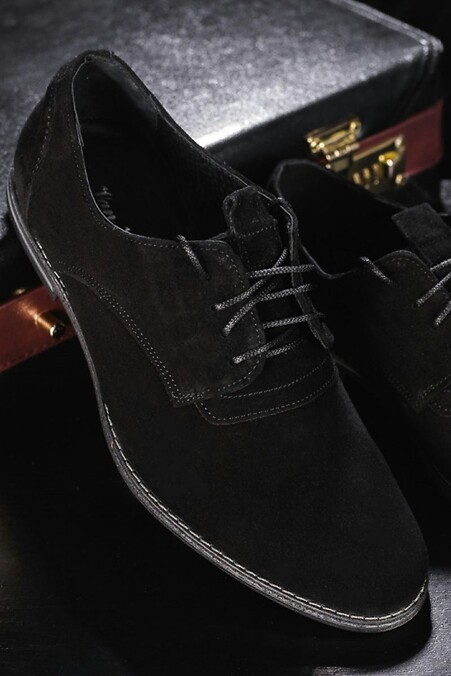 Мужские туфли. Туфли. Цвет: черный. #8018074