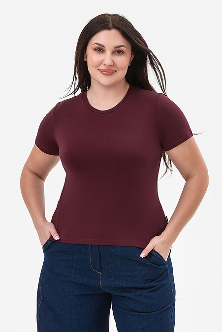 MILLI-F2 burgundy T-shirt - #3044075