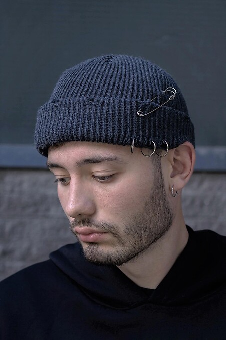 Ripped Beanie Hat Destroyed - #8049076