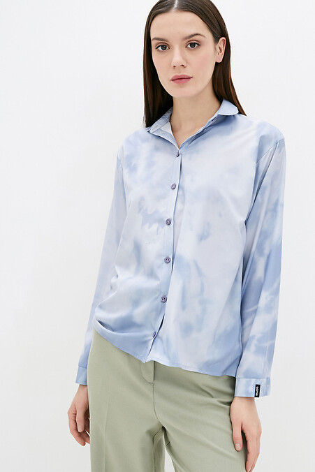 Блуза VIRGO. Блузы, рубашки. Цвет: синий. #3038078