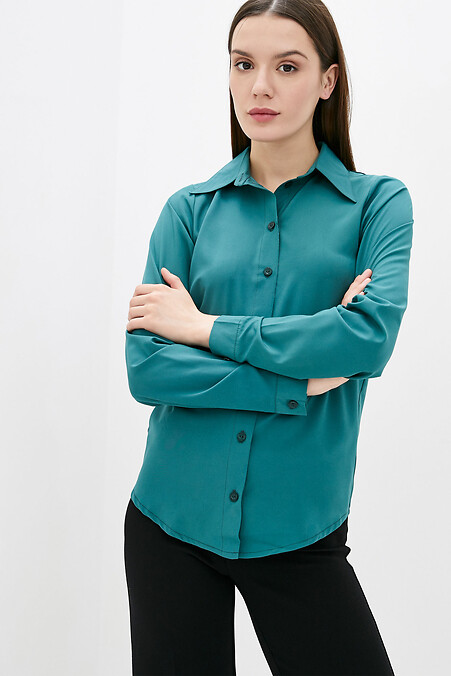 Рубашка VARDE1. Блузы, рубашки. Цвет: зеленый. #3038081
