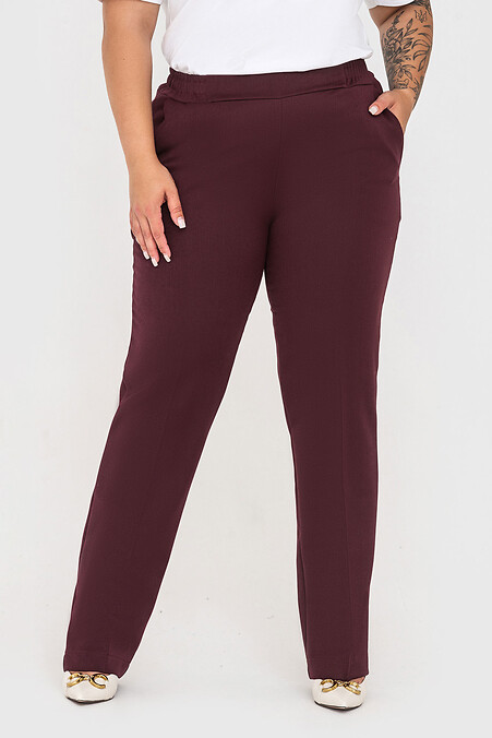 Trousers AMANDA. Trousers, pants. Color: red. #3041082