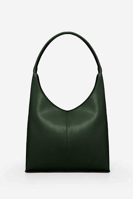 Green women's bag with one handle - #4008083