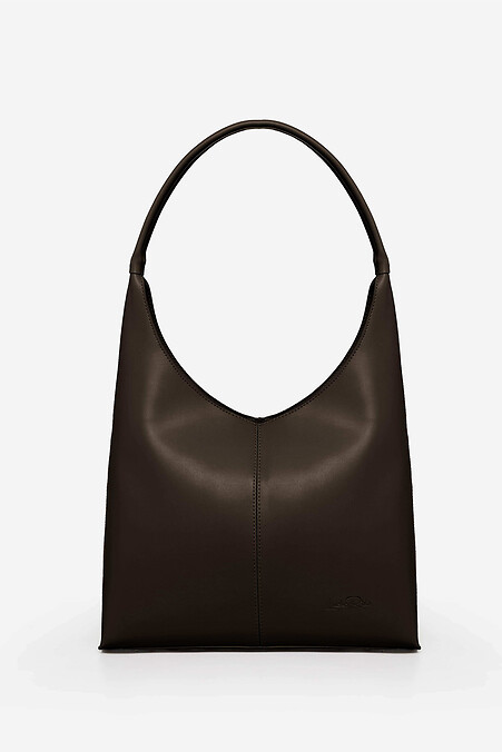 Women's chocolate colored bag with one handle. Shoppers. Color: brown. #4008084