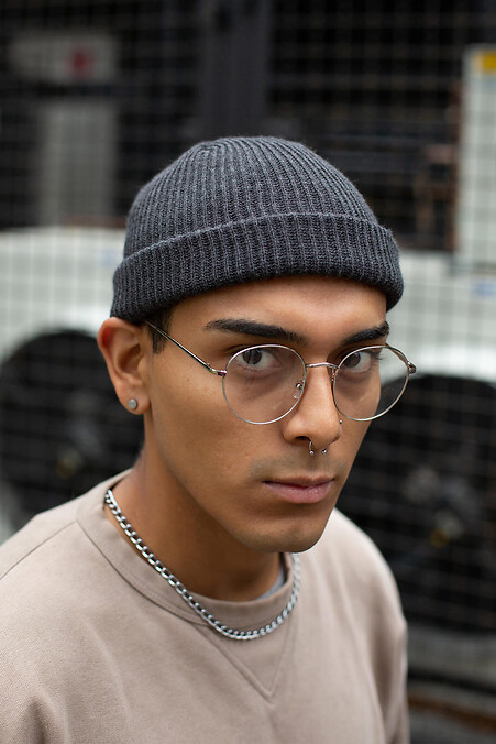 Hat Beanie Leon. Hats, berets. Color: gray. #8048088