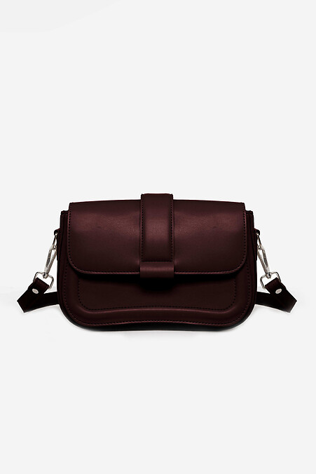 Women's small bag in burgundy color - #4008093