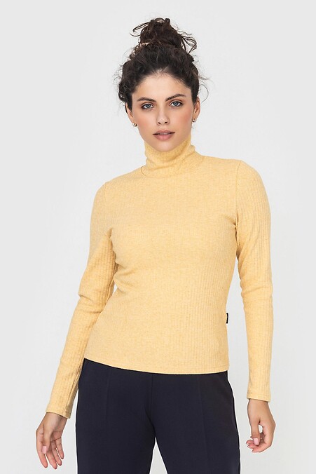 Golf DANNA. Rollkragenpullover, lange Ärmel. Farbe: gelb. #3041094