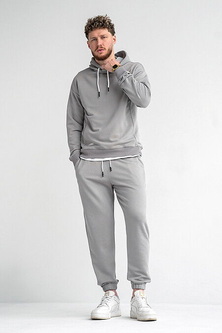 Men's tracksuit with hoodie ROVER 23 Gray - #8034095