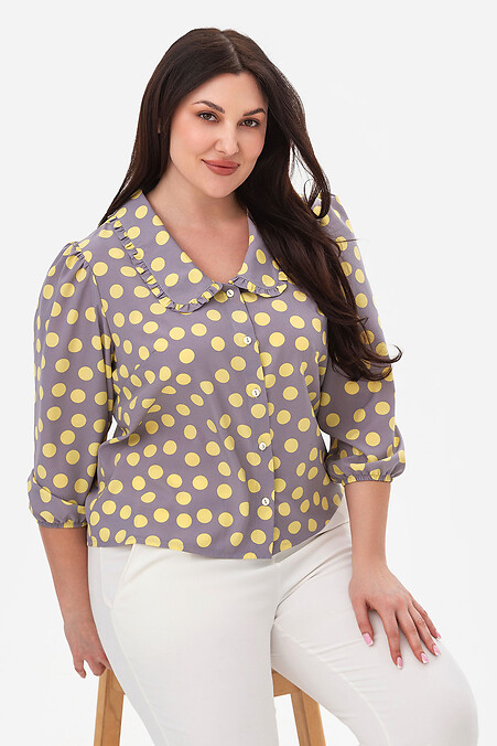 FLORA Bluse, grau - #3044096