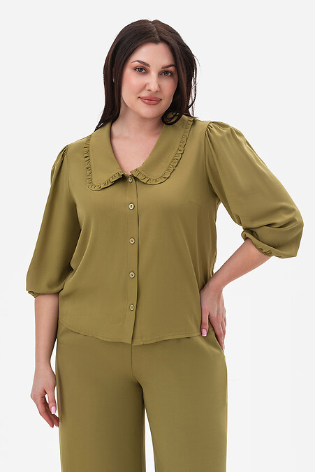 Flora grüne Bluse - #3044098