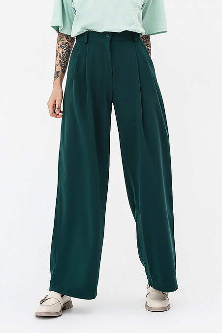 Spodnie SARAH. Spodnie. Kolor: zielony. #3042106