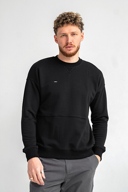 Raise Black Loose Fit Men's Sweatshirt. Sweatshirts, sweatshirts. Color: black. #8034108