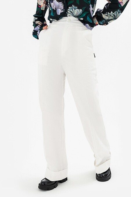 Trousers ARMEL. Trousers, pants. Color: white. #3041113