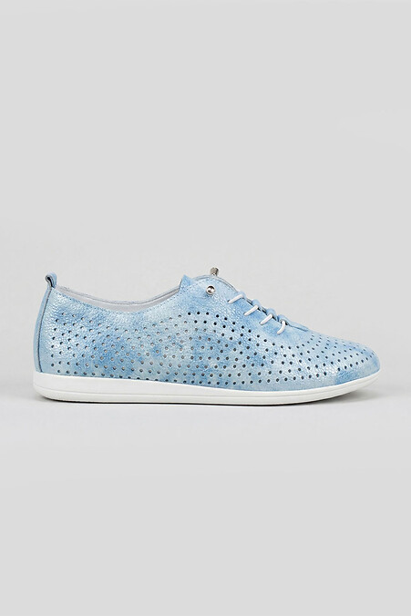 Damen perforierte Leder-Sneaker - #4207113