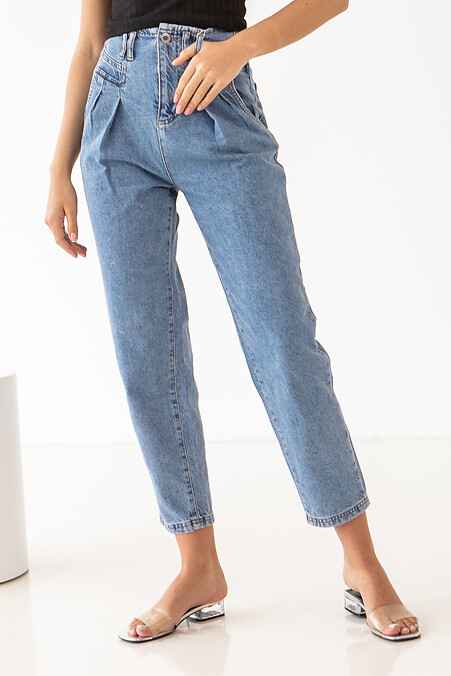 Dżinsy damskie. Spodnie jeansowe. Kolor: niebieski. #4009116