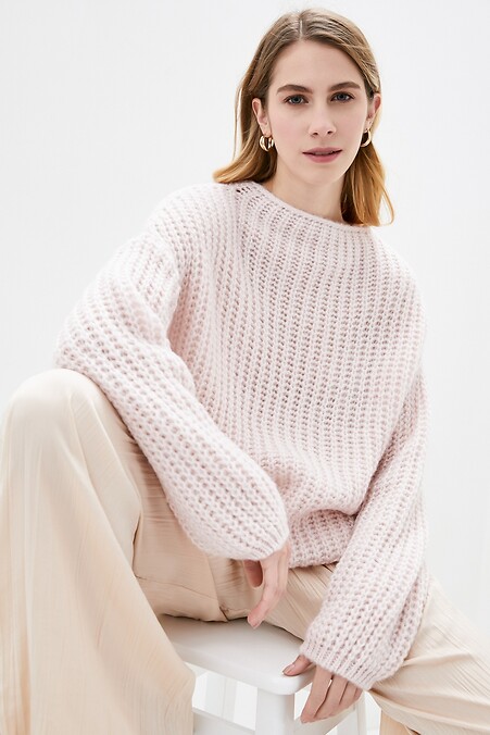 Зимний женский джемпер. Кофты и свитера. Цвет: розовый. #4038118