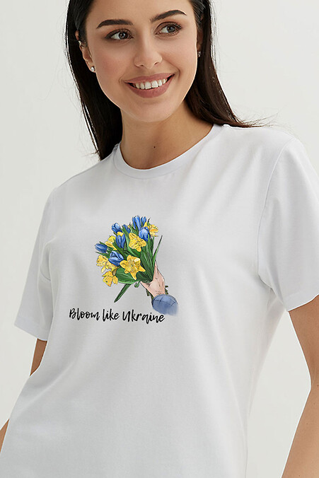 T-Shirt Bloom_like_ukraine. T-Shirts. Farbe: weiß. #9000123