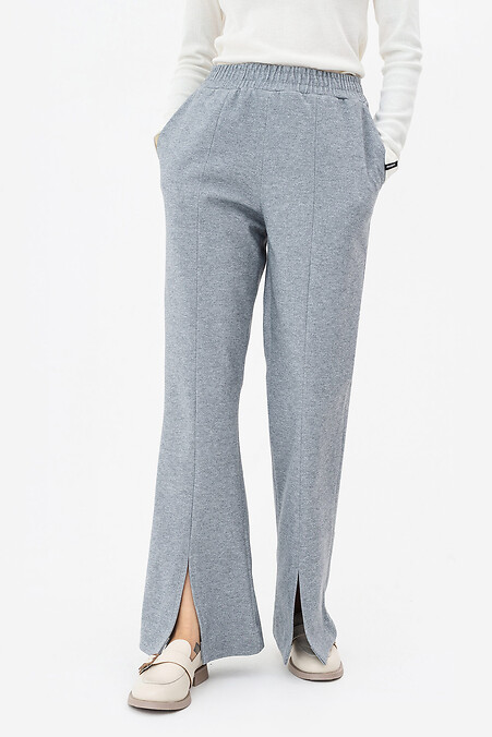 Trousers TESSA. Trousers, pants. Color: gray. #3042124