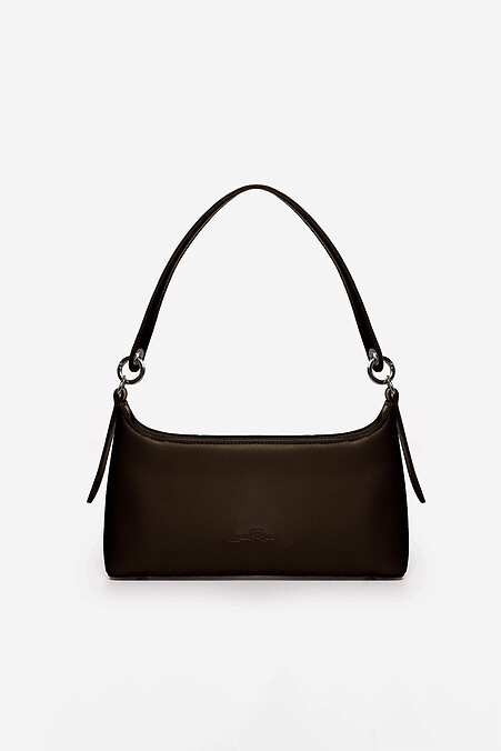 Damenhandtasche aus Öko-Leder, schokoladenfarben - #4008124