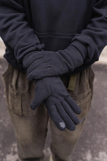 Touchscreen-Fleece-Handschuhe. Handschuhe. Farbe: das schwarze. #8049124