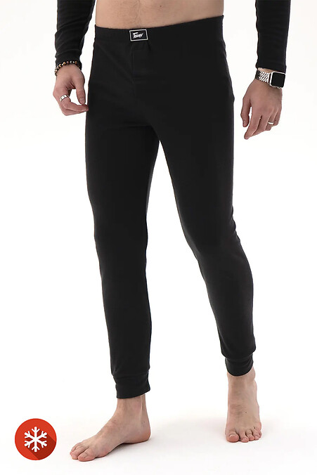 Мужские кальсоны Comfortable 3 Черные. Брюки, штаны. Цвет: черный. #8034126