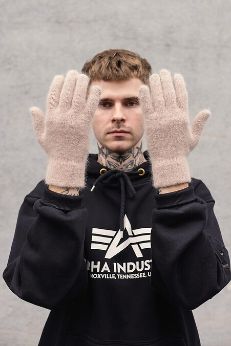 Spirit gloves. Gloves. Color: beige. #8049126