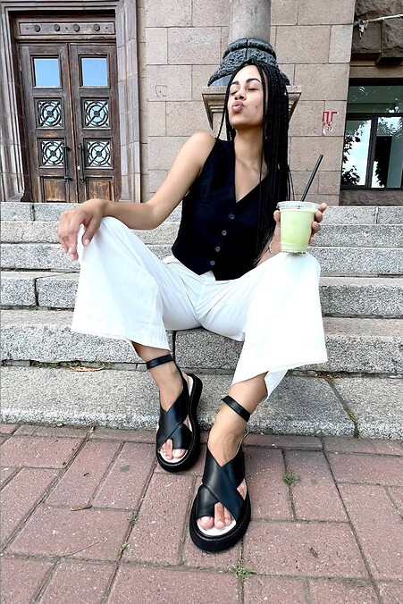 Black women's sandals - style and comfort - #4207128