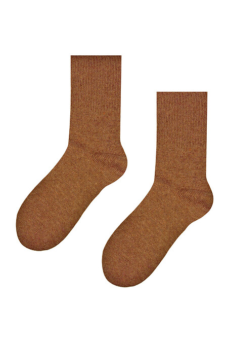 Winter woolen socks. Golfs, socks. Color: brown. #8041128