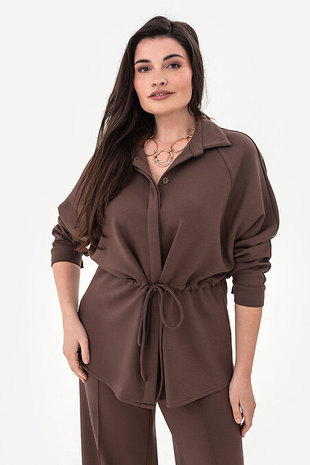 SILVA braune Bluse - #3044130