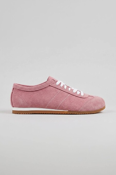 Ungefütterte Damen-Sneaker aus Wildleder in Rosa - #4207133