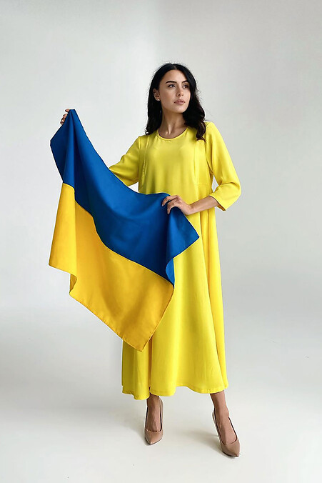FLAG OF UKRAINE 135*90 cm. Flag. Color: yellow, blue. #9000138
