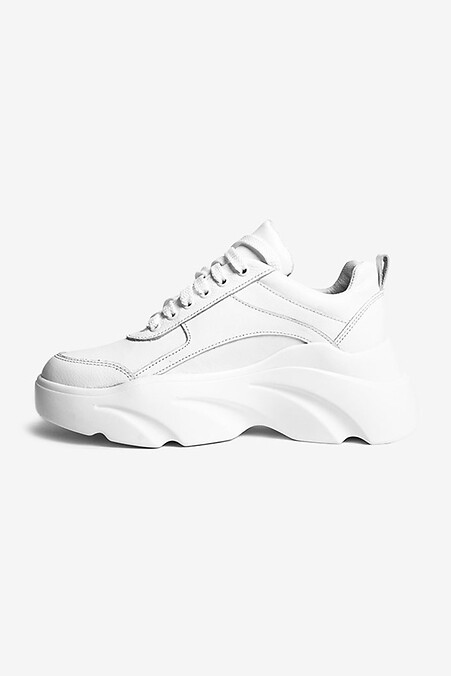 Белые кроссовки на толстой подошве - #4205140