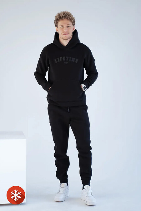 Warmer Herren-Sportanzug LIFETIME 3 Schwarz - #8034147