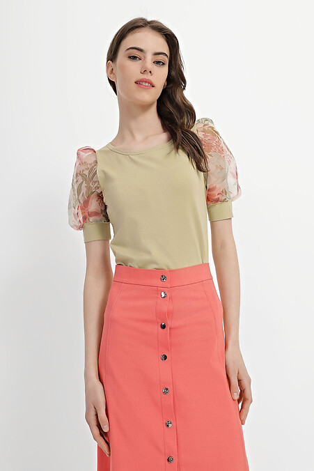T-Shirt SAMIRA. T-Shirts. Farbe: grün. #3042153