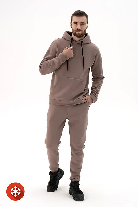 Men's Warm Sports Suit Classic 3 Mocha. Sportswear. Color: brown. #8034153