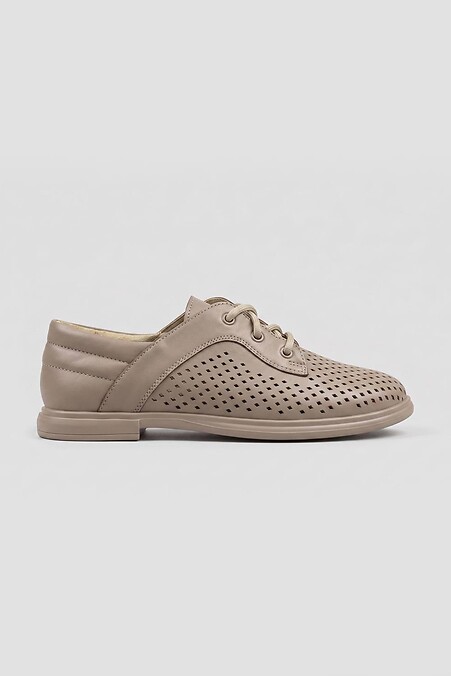 Anatomical leather shoes perforation - wide toe - #4207157