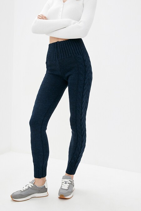 Winter women's leggings. Trousers, pants. Color: blue. #4038160