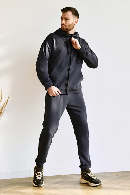 Мужской костюм на молнии TM Zipper Petlia Пепельный - #8034169