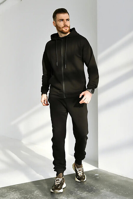 Men's suit with zipper TM Zipper Petlia Black. Sportswear. Color: black. #8034176