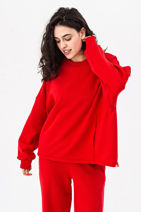 Sweatshirt NARI. Jacken und Pullover. Farbe: rot. #3042180