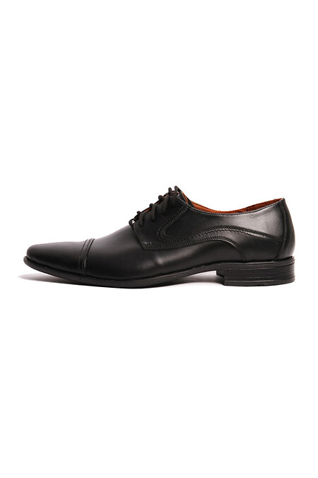 Мужские классические кожаные черные туфли - #4205185