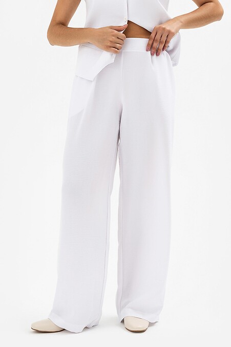 Trousers NATA-H. Trousers, pants. Color: white. #3041186