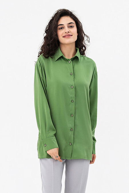 Сорочка REGIS. Блузи, сорочки. Колір: зелений. #3042186