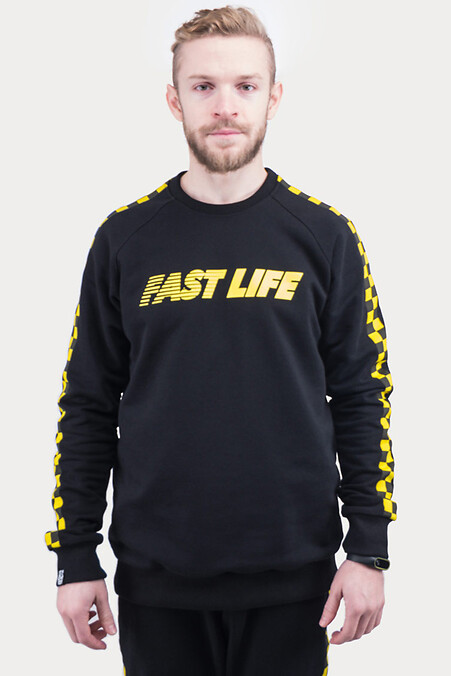 Fast life sweatshirt. Sweatshirts, sweatshirts. Color: black. #8030192