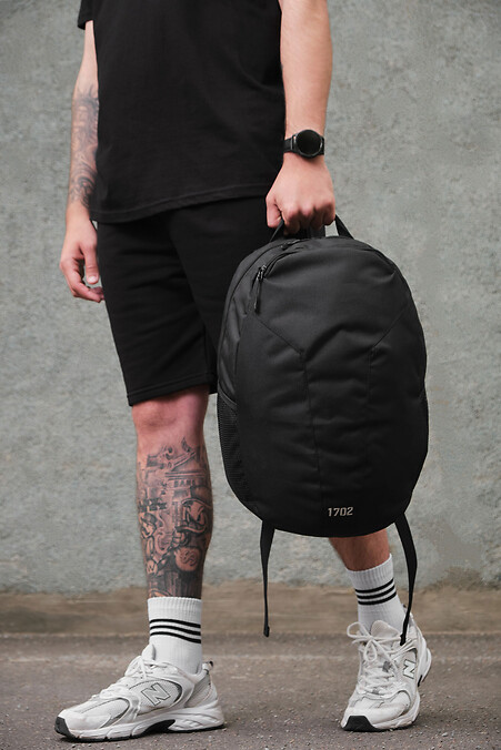 Rucksack ohne Wolke reflektierender schwarzer Mann - #8049197