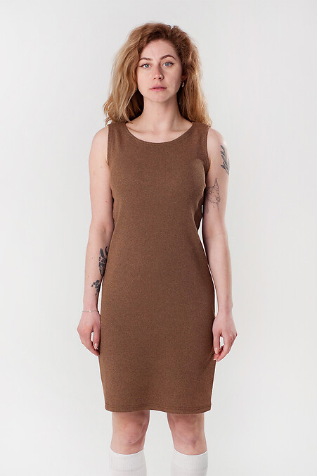 Платье женское. Платья. Цвет: коричневый. #8035198