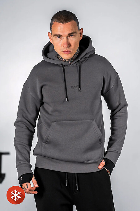 Glove 3 Warmer Fleece-Hoodie für Herren in Dunkelgrau - #8034199