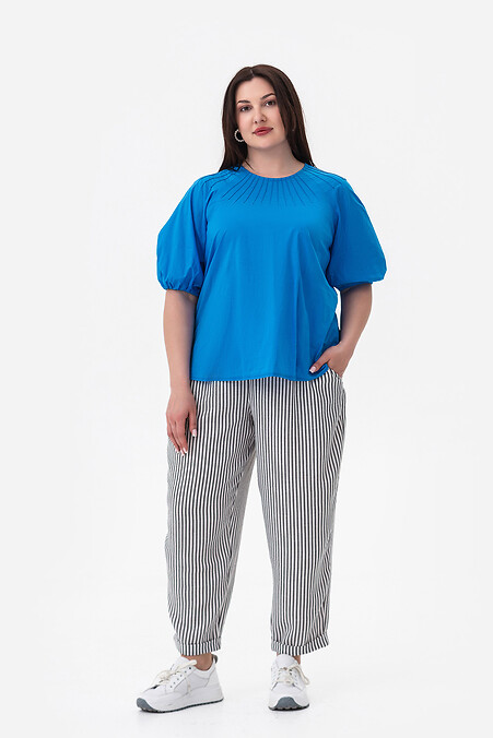Puppenblaue Bluse - #3044202
