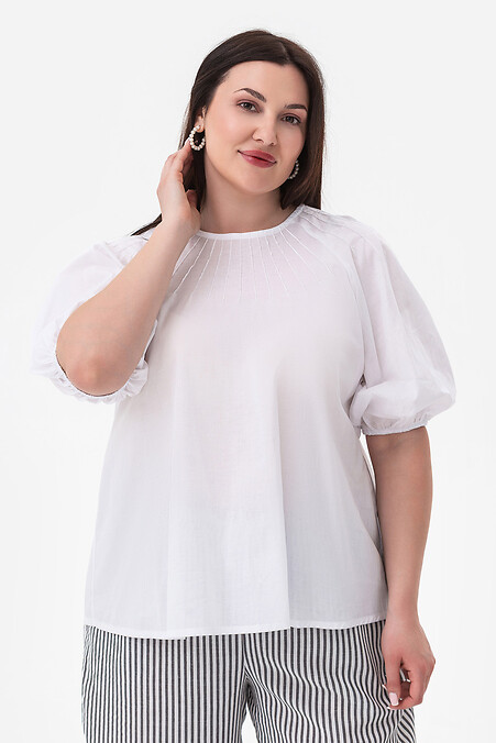 Puppenbluse in Weiß - #3044203