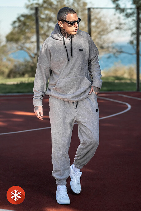 Men's warm walking suit LAMA Gray - #8034205